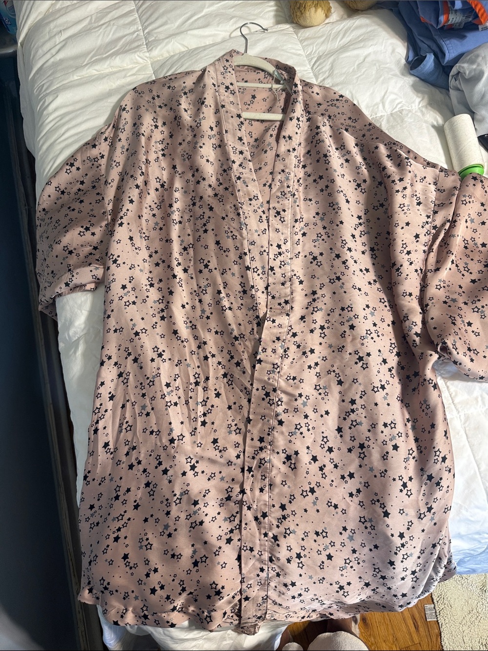 Urban Outfitters Pink Star-Print Tunic Top